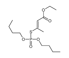 ethyl 3-dibutoxyphosphorylsulfanylbut-2-enoate结构式