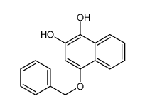 4-phenylmethoxynaphthalene-1,2-diol结构式