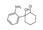 1-(2-aminophenyl)-2-chlorocyclohexan-1-ol结构式