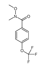 N-methoxy-N-methyl-4-(trifluoromethoxy)benzamide结构式