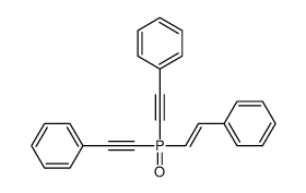 2-[bis(2-phenylethynyl)phosphoryl]ethenylbenzene Structure