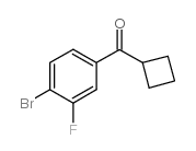 4-BROMO-3-FLUOROPHENYL CYCLOBUTYL KETONE结构式