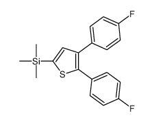 [4,5-bis(4-fluorophenyl)thiophen-2-yl]-trimethylsilane结构式
