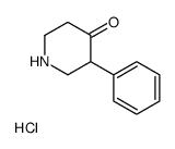 3-Phenyl-4-piperidinone hydrochloride (1:1) Structure