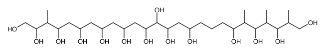 3,21,23,25-Tetramethyl-hexacosane-1,2,4,6,8,10,12,13,14,16,20,22,24,26-tetradecaol结构式