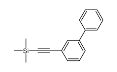 trimethyl-[2-(3-phenylphenyl)ethynyl]silane结构式