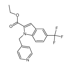 ethyl 5-trifluoromethyl-1-[(pyridin-4-yl)methyl]-1H-indole-2-carboxylate Structure