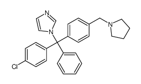 1-{(4-Chlorophenyl)(phenyl)[4-(1-pyrrolidinylmethyl)phenyl]methyl }-1H-imidazole Structure