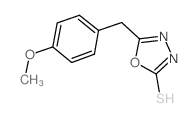 5-(4-甲氧基苄基)-1,3,4-噁二唑-2-硫醇结构式