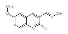 2-氯-6-甲氧基-3-喹啉甲醛肟结构式
