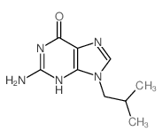 6H-Purin-6-one,2-amino-1,9-dihydro-9-(2-methylpropyl)-结构式