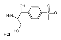 L-(-)-threo-2-amino-1-(p-methylsulphonylphenyl)propane-1,3-diol hydrochloride结构式