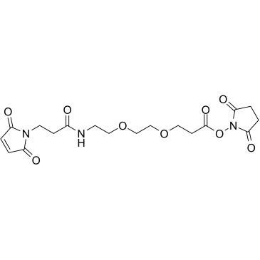马来酰亚胺-PEG2-NHS酯结构式