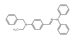 4-(N-乙基-N-苄基)氨基苯甲醛-1,1-二苯腙结构式