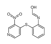N-[2-(3-nitropyridin-4-yl)sulfanylphenyl]formamide结构式