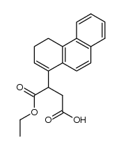 (3,4-dihydro-[1]phenanthryl)-succinic acid-1-ethyl ester结构式