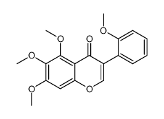 5,6,7,2'-Tetramethoxyisoflavone结构式