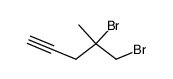 4,5-Dibromo-4-methyl-pent-1-yne结构式