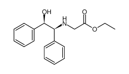 2-((1S,2R)-2-羟基-1,2-二苯基乙基氨基)乙酸乙酯结构式