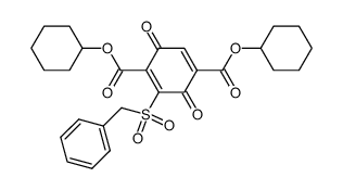 dicyclohexyl 2-benzylsulfonyl-1,4-benzoquinone-3,6-dicarboxylate Structure
