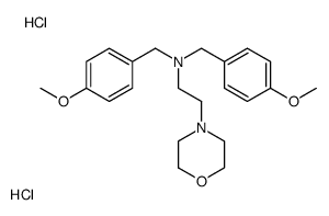 N,N-bis[(4-methoxyphenyl)methyl]-2-morpholin-4-ylethanamine,dihydrochloride Structure