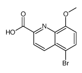 5-bromo-8-methoxyquinoline-2-carboxylic acid Structure