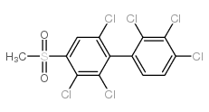 4-甲基磺酰基-2,2’,3,3’,4’,6-六氯联苯结构式