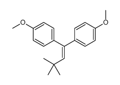 1-methoxy-4-[1-(4-methoxyphenyl)-3,3-dimethylbut-1-enyl]benzene结构式