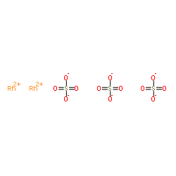 rhodium(+2) cation trisulfate Structure
