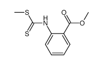 methyl N-(2-methoxycarbonylphenyl)dithiocarbamate结构式