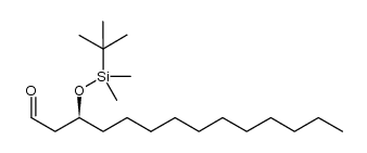 (S)-3-(tert-butyldimethylsilyloxy)tetradecanal Structure