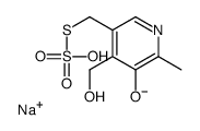 sodium,3-hydroxy-4-(hydroxymethyl)-2-methyl-5-(sulfonatosulfanylmethyl)pyridine结构式