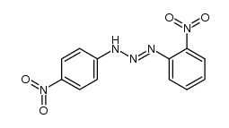 N-(2-nitro-phenyl)-N'-(4-nitro-phenyl)-triazene结构式