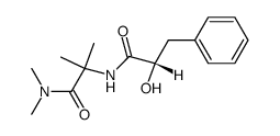 (-)-(S)-N-(1-dimethylcarbamoyl-1-methylethyl)-2-hydroxy-3-phenylpropanamide Structure