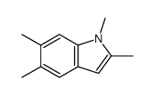 1,2,5,6-tetramethylindole Structure