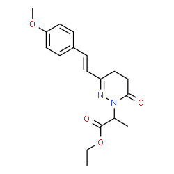 ETHYL 2-[3-(4-METHOXYSTYRYL)-6-OXO-5,6-DIHYDRO-1(4H)-PYRIDAZINYL]PROPANOATE Structure
