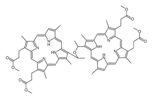 bis-1-(deuteroporphyrin-2-yl)ethyl ether tetramethyl ester Structure