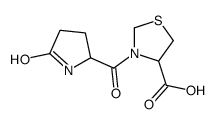 3-pyroglutamylthiazolidine-4-carboxylic acid Structure