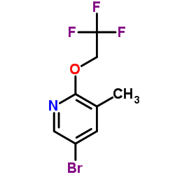 5-Bromo-3-methyl-2-(2,2,2-trifluoroethoxy)pyridine Structure