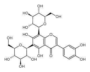 6,8-di-C-β-D-glucosylorobol Structure