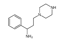 1-Phenyl-3-(1-piperazinyl)-1-propanamine Structure