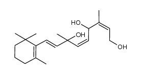 (2Z,5Z,8E)-3,7-dimethyl-9-(2,6,6-trimethylcyclohex-1-en-1-yl)nona-2,5,8-triene-1,4,7-triol结构式