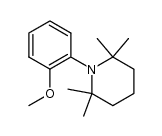 N-(2-methoxyphenyl)-2,2,6,6-tetramethylpiperidine结构式