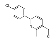3-(chloromethyl)-6-(4-chlorophenyl)-2-methylpyridine Structure
