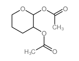 2H-Pyran-2,3-diol,tetrahydro-, 2,3-diacetate结构式