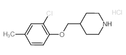 2-Chloro-4-methylphenyl 4-piperidinylmethyl ether hydrochloride Structure