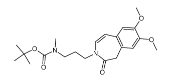 tert-Butyl [3-(7,8-dimethoxy-2-oxo-1,2-dihydro-3H-3-benzazepin-3-yl)propyl]-methylcarbamate Structure