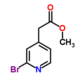 2-(2-溴-4-吡啶基)乙酸甲酯结构式
