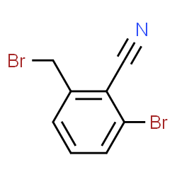 3-bromo-2-cyanobenzyl bromide Structure