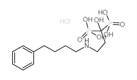 [1-hydroxy-3-(4-phenylbutylamino)-1-phosphonopropyl]phosphonic acid,hydrochloride结构式